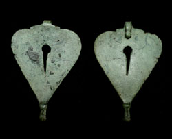 Roman Cavalry, Heart-shaped Harness Pendent, ca 1st-2nd Cent